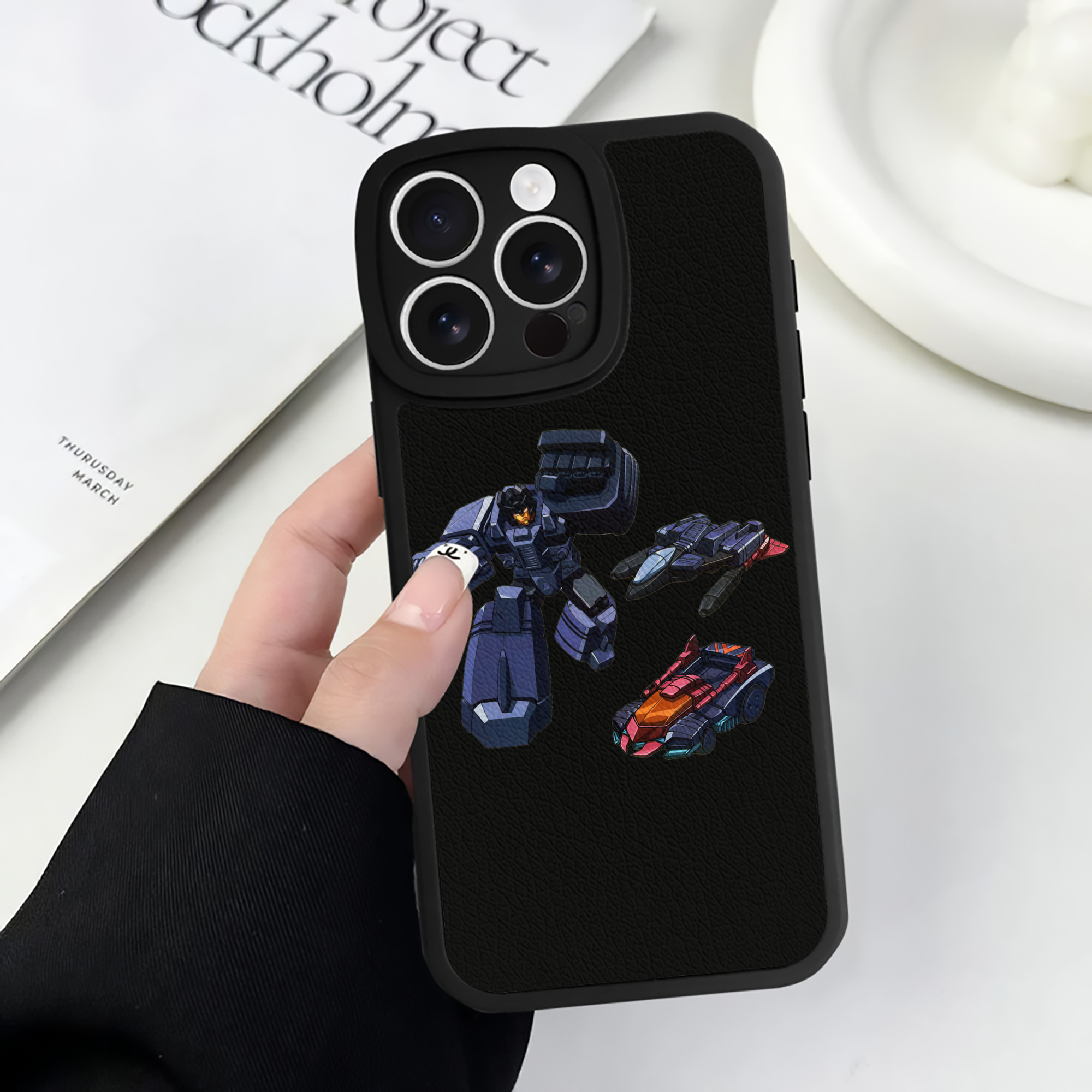 （画像用）  【iPhone 16シリーズ対応】シリコンスマホケース（レザー調） 材質：シリコン